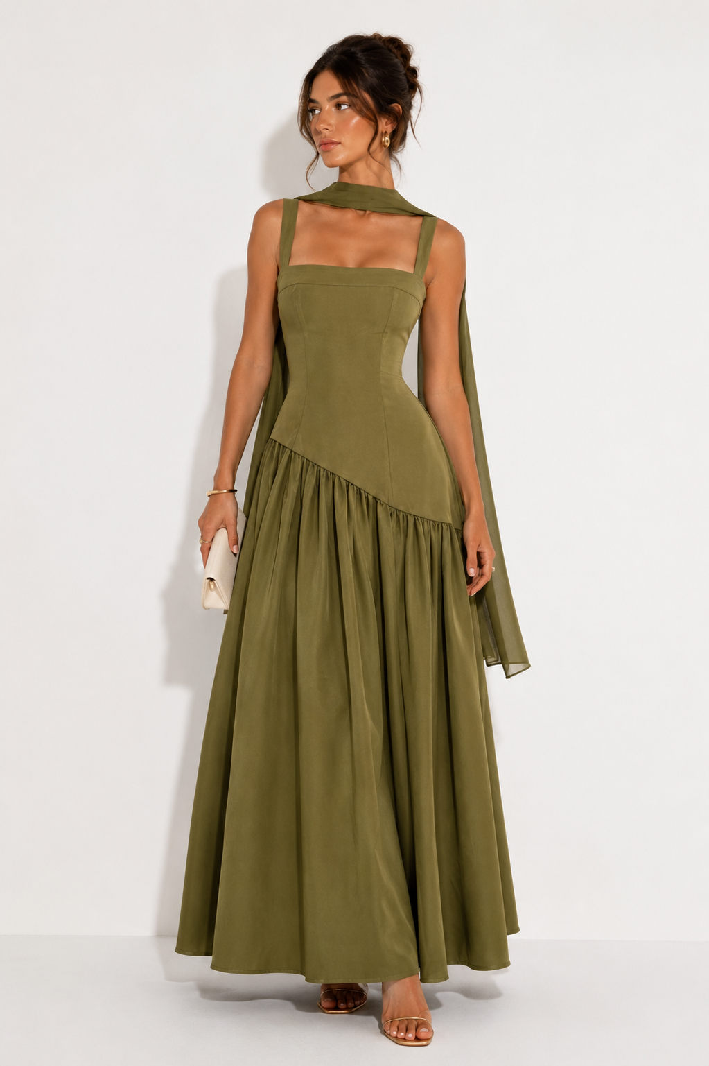 Chloe Pleated Maxi Dress