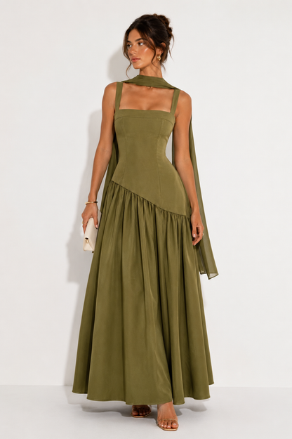 Chloe Pleated Maxi Dress