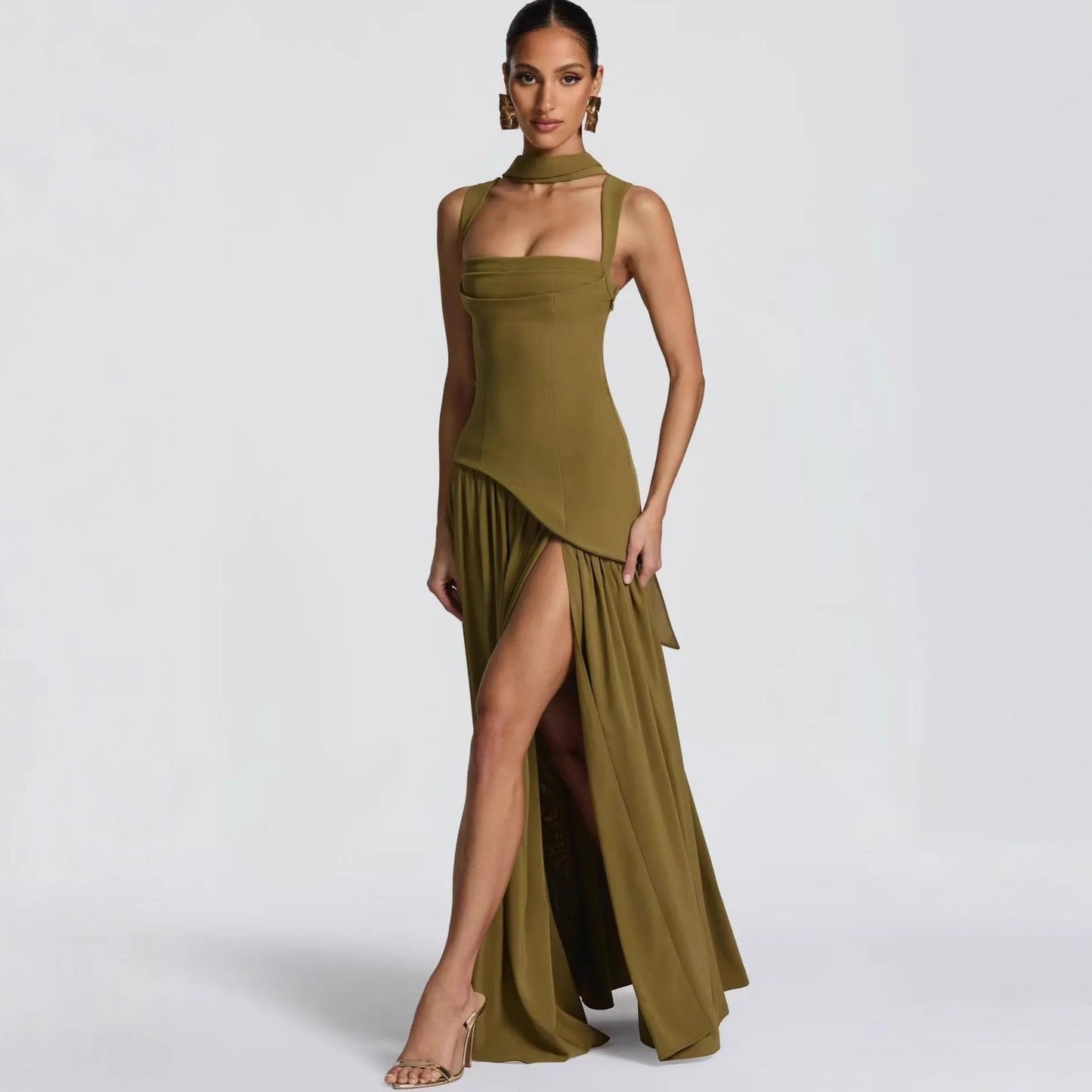 Chloe Pleated Maxi Dress